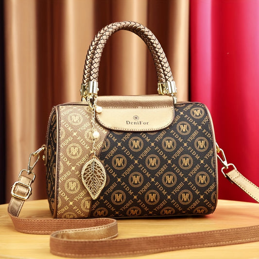 Luxus-Top-Griff Boston Tasche, Klassische Crossbody Tasche, Damenmode Handtasche, Schultertasche & Geldbörse