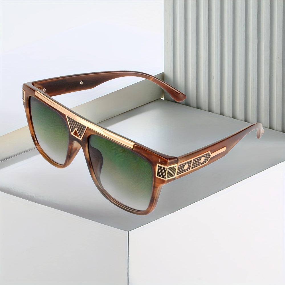 Retro Quadratische Sonnenbrillen Für Frauen Männer Lässige Verlaufslinsen Mode Anti-Glare Sonnenbrillen Für Autofahren Strand Reisen