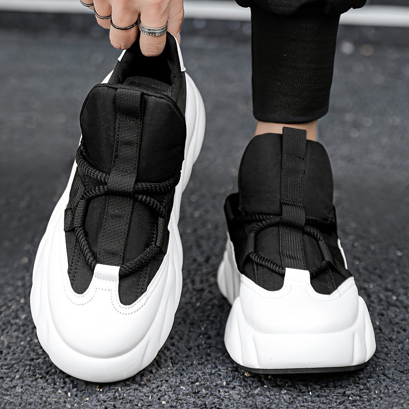 Trendy, solide Slip-On-Sneaker für Herren zum Gehen und Joggen im Freien, alle Jahreszeiten