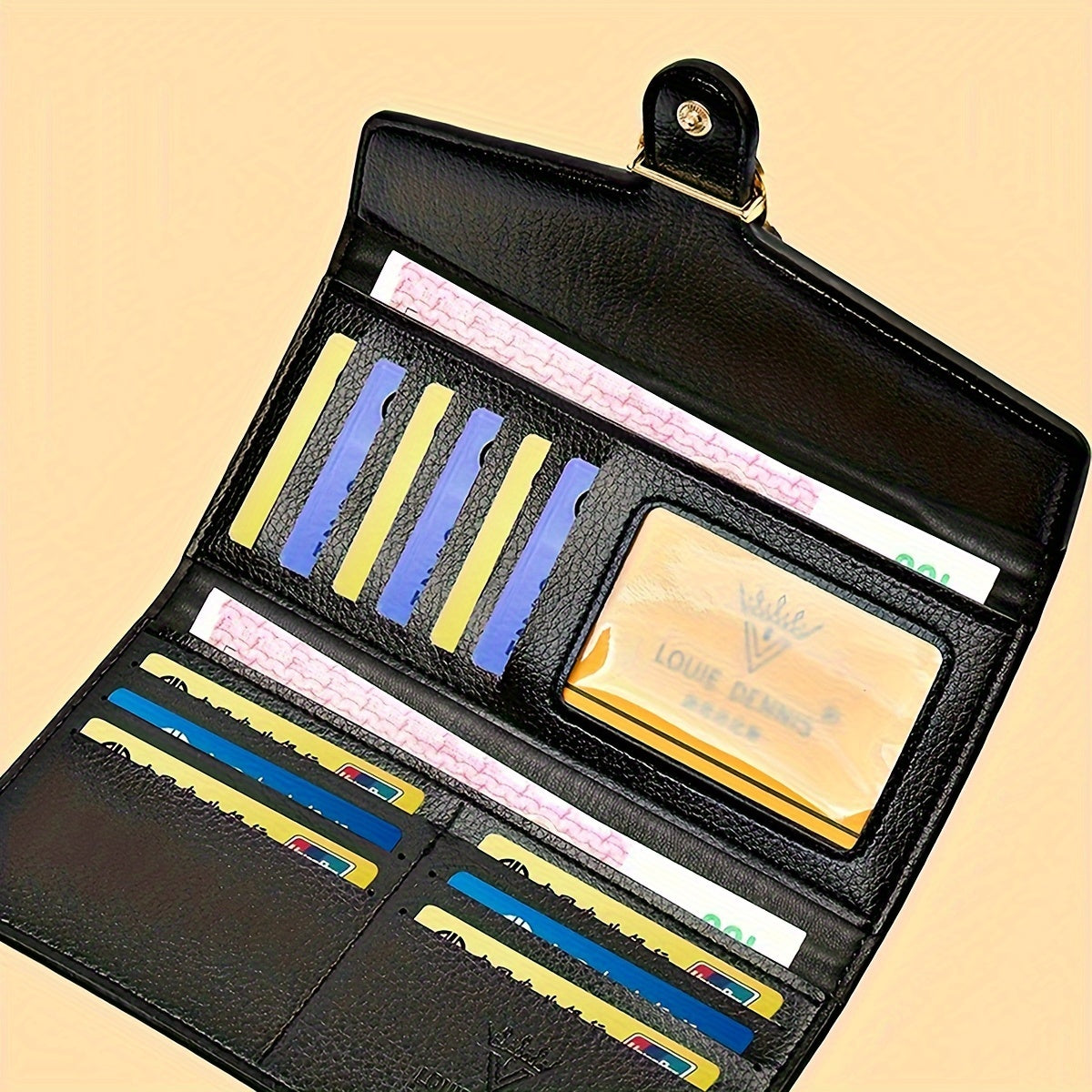 Modische Geldbörse mit langem Krokodilmuster, strukturierte Retro-Stil Clutch-Tasche für den täglichen Gebrauch